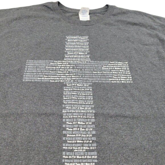 Delta Pro Weight Shirt Size 3XL Jesus Tee Holy Cross Bible Verses Graphic Print - Picture 3 of 7